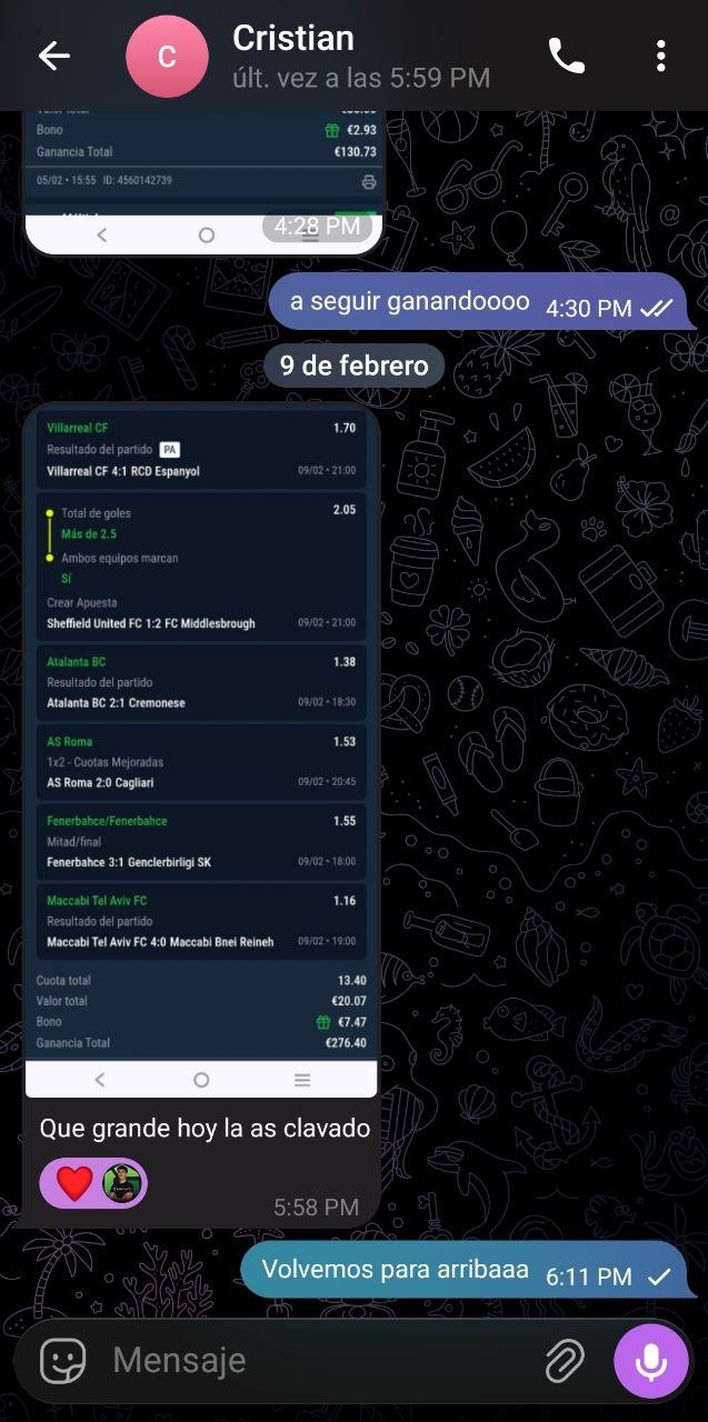 N7 Group VIP Telegram screenshot showing a won accumulator bet